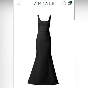 Amsale Bentley Bridesmaid Dress - Black